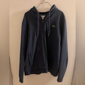 Lacoste Men's Dark Blue Zip-Up Sweater